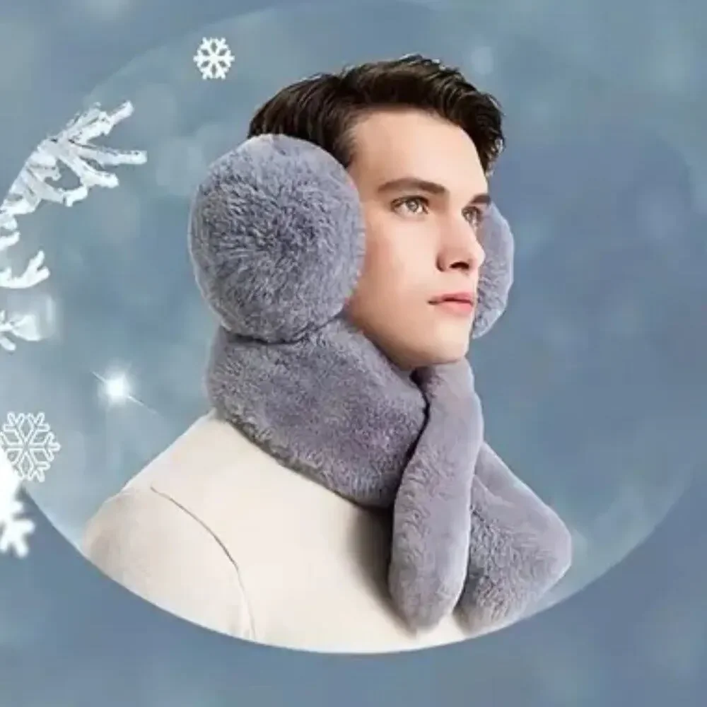 Winter Fluffy Comfortable Adjustable Earmuffs - Grey
